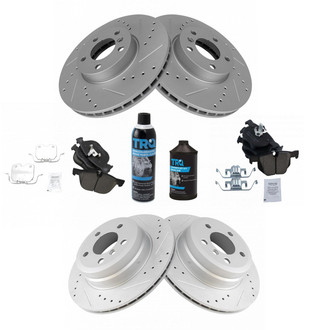 TRQ® - Performance Ceramic Front and Rear Brake Kit