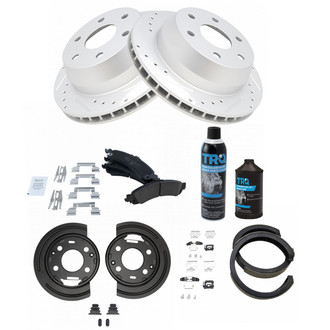 TRQ® - Performance Ceramic Rear Brake Kit