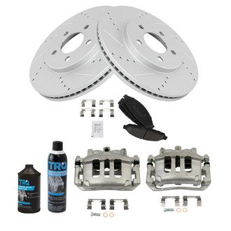 TRQ® - Performance Ceramic Front Brake Kit with Calipers