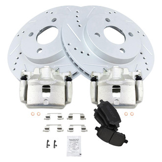 TRQ® - Performance Ceramic Front Brake Kit with Calipers