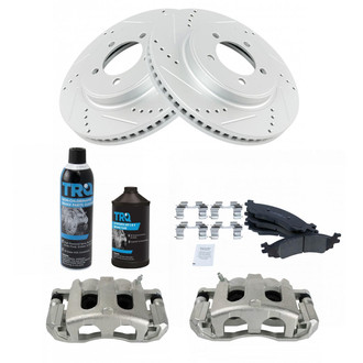 TRQ® - Performance Ceramic Front Brake Kit with Calipers