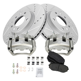 TRQ® - Performance Ceramic Front Brake Kit with Calipers