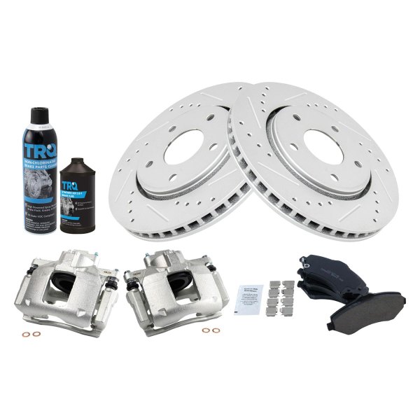 TRQ® - Performance Ceramic Front Brake Kit with Calipers