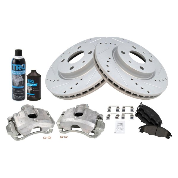 TRQ® - Performance Ceramic Front Brake Kit with Calipers