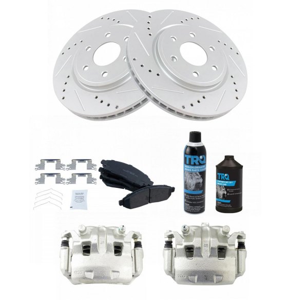 TRQ® - Performance Ceramic Front Brake Kit with Calipers