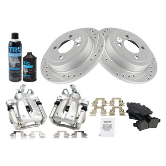 TRQ® - Performance Ceramic Rear Brake Kit with Calipers