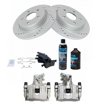 TRQ® - Rear Disc Brake Kit with Ceramic Pads and Calipers