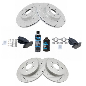 TRQ® - Performance Semi-Metallic Brake Kit