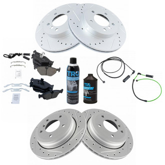 TRQ® - Performance Ceramic Front and Rear Brake Kit