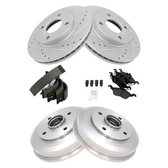 TRQ® - Front and Rear Drum Brake Kit