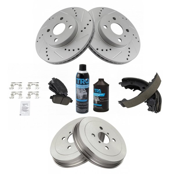 TRQ® - Performance Ceramic Front and Rear Brake Kit