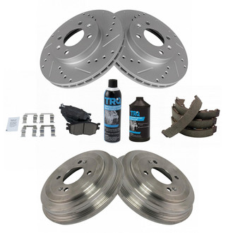 TRQ® - Performance Ceramic Front and Rear Brake Kit