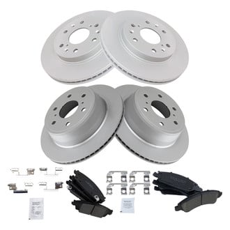 TRQ® - Front and Rear Disc Brake Kit with Ceramic Pads