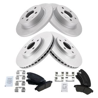 TRQ® - Front and Rear Disc Brake Kit with Ceramic Pads