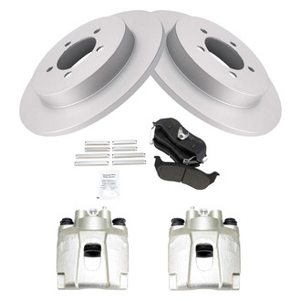 TRQ® - Rear Disc Brake Kit with Semi-Metallic Pads and Calipers