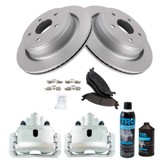 TRQ® - Rear Disc Brake Kit with Ceramic Pads and Calipers