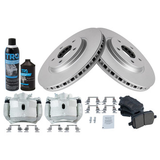 TRQ® - Front Disc Brake Kit with Ceramic Pads and Calipers