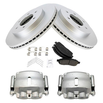 TRQ® - Front Disc Brake Kit with Ceramic Pads and Calipers