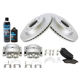 TRQ® - Front Disc Brake Kit with Ceramic Pads and Calipers