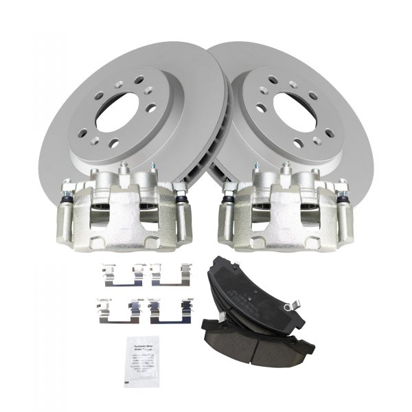 TRQ® - Front Disc Brake Kit with Ceramic Pads and Calipers