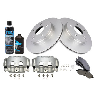 TRQ® - Front Disc Brake Kit with Ceramic Pads and Calipers