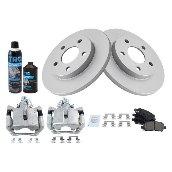 TRQ® - Rear Driver Side Disc Brake Kit with Ceramic Pads and Calipers