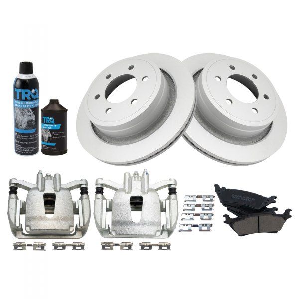 TRQ® - Rear Disc Brake Kit with Ceramic Pads and Calipers