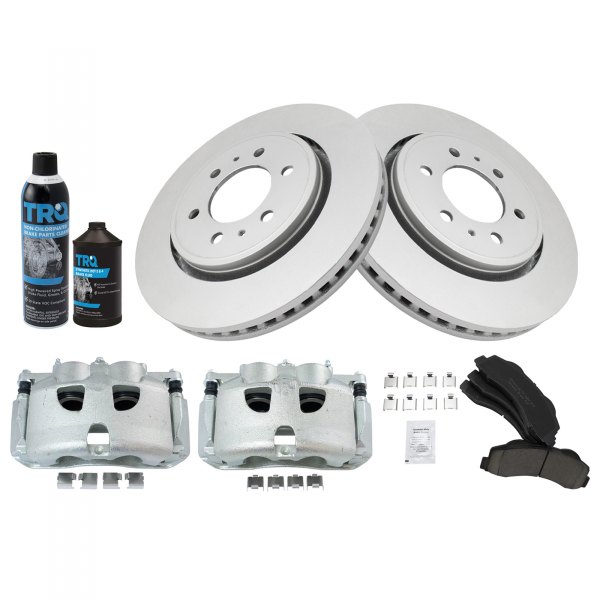 TRQ® - Front Disc Brake Kit with Ceramic Pads and Calipers