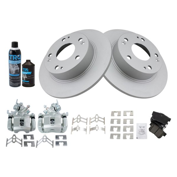 TRQ® - Rear Disc Brake Kit with Ceramic Pads and Calipers