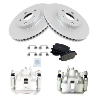 TRQ® - Front Disc Brake Kit with Ceramic Pads and Calipers