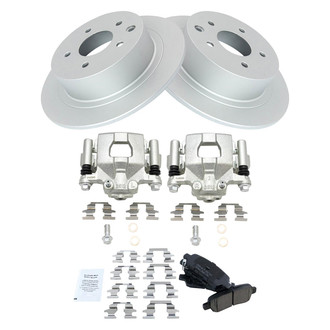 TRQ® - Rear Disc Brake Kit with Ceramic Pads and Calipers