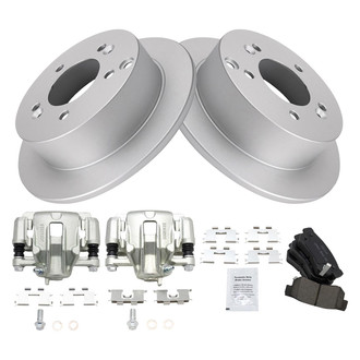 TRQ® - Rear Disc Brake Kit with Ceramic Pads and Calipers