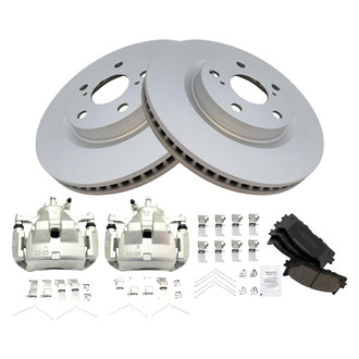 TRQ® - Front Disc Brake Kit with Ceramic Pads and Calipers