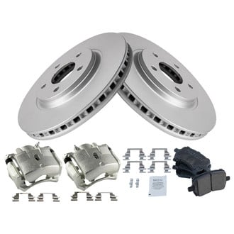TRQ® - Front Disc Brake Kit with Ceramic Pads and Calipers
