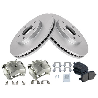 TRQ® - Front Disc Brake Kit with Ceramic Pads and Calipers
