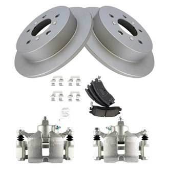 TRQ® - Rear Disc Brake Kit with Ceramic Pads and Calipers
