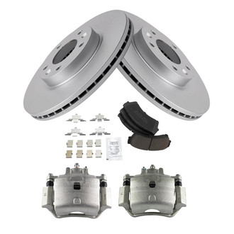 TRQ® - Front Disc Brake Kit with Ceramic Pads and Calipers