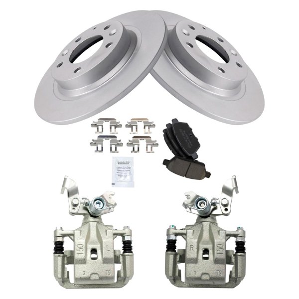 TRQ® - Rear Disc Brake Kit with Ceramic Pads and Calipers