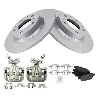 TRQ® - Rear Disc Brake Kit with Semi-Metallic Pads and Calipers