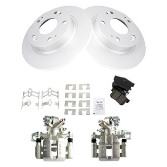 TRQ® - Rear Disc Brake Kit with Ceramic Pads and Calipers