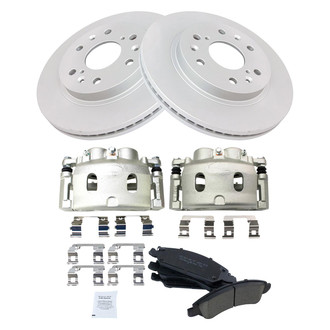 TRQ® - Front Disc Brake Kit with Ceramic Pads and Calipers