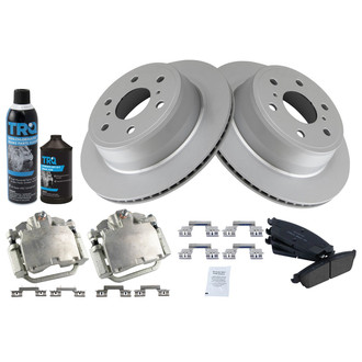 TRQ® - Rear Disc Brake Kit with Ceramic Pads and Calipers
