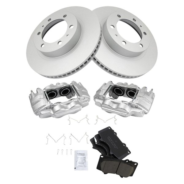 TRQ® - Front Driver Side Disc Brake Kit with Ceramic Pads and Calipers