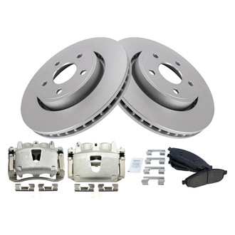 TRQ® - Front Disc Brake Kit with Ceramic Pads and Calipers
