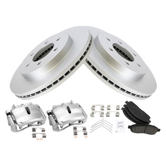 TRQ® - Front Disc Brake Kit with Ceramic Pads and Calipers