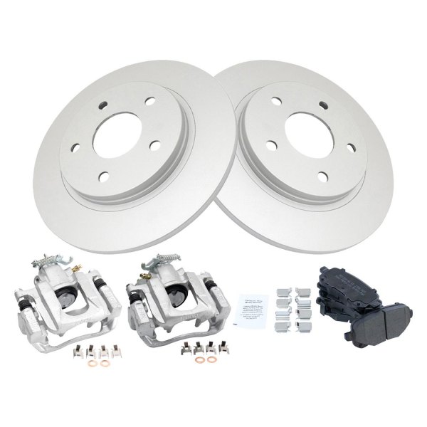 TRQ® - Rear Disc Brake Kit with Semi-Metallic Pads and Calipers