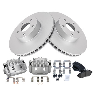 TRQ® - Front Disc Brake Kit with Ceramic Pads and Calipers