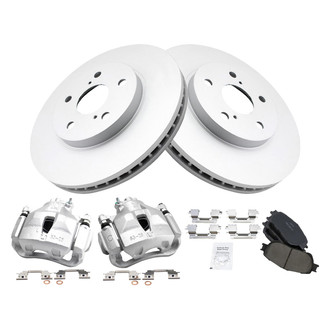 TRQ® - Front Disc Brake Kit with Ceramic Pads and Calipers