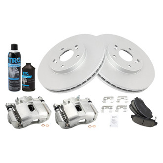 TRQ® - Front Disc Brake Kit with Ceramic Pads and Calipers