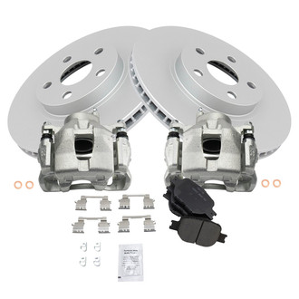 TRQ® - Front Disc Brake Kit with Ceramic Pads and Calipers